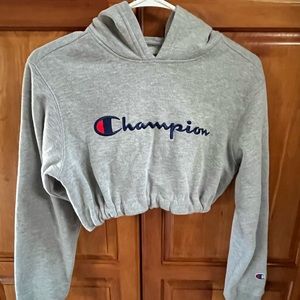 Champion cropped hoodie size XS